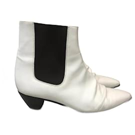 Céline-CELINE  Ankle boots T.eu 41 leather-White