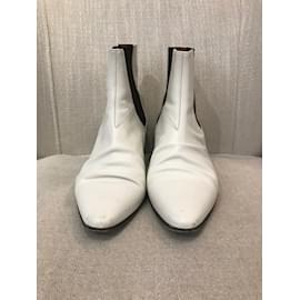 Céline-CELINE  Ankle boots T.eu 41 leather-White