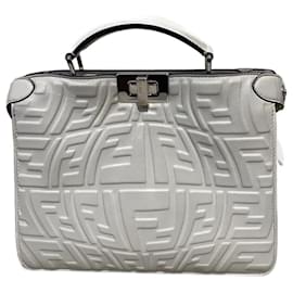 Fendi-FENDI  Handbags T.  leather-White