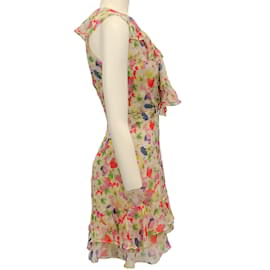 Autre Marque-Saloni Fawn Poppies Cece Dress-Beige