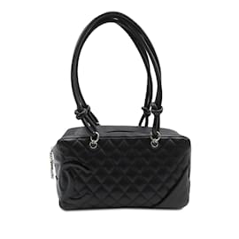 Chanel-Black Chanel Cambon Ligne Shoulder Bag-Black