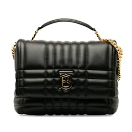 Burberry-Black Burberry Quilted Lola Chain Satchel-Black