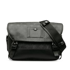 Louis Vuitton-Black Louis Vuitton Monogram Eclipse Voyager PM Crossbody Bag-Black
