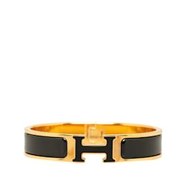 Hermès-Black Hermes Clic Clac H Bracelet-Black