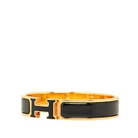 Hermès-Black Hermes Clic Clac H Bracelet-Black