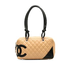 Chanel-Brown Chanel Cambon Ligne Shoulder Bag-Brown