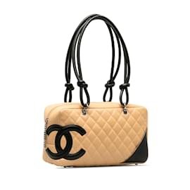 Chanel-Tan Chanel Cambon Ligne Shoulder Bag-Camel