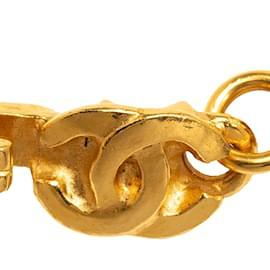 Chanel-Colar com pingente Chanel CC em ouro-Dourado