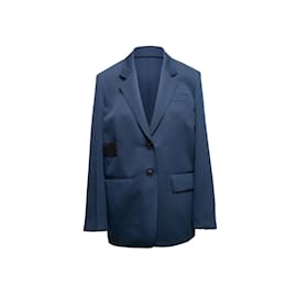 Prada-Marina Prada 2018 Blazer con dettagli in gomma Taglia IT 42-Blu navy