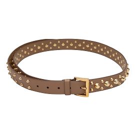 Cinto de couro marrom Prada com tachas Marrom