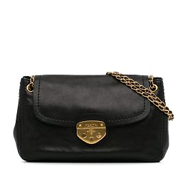 Borsa a tracolla Prada Sound Lock nera Nero