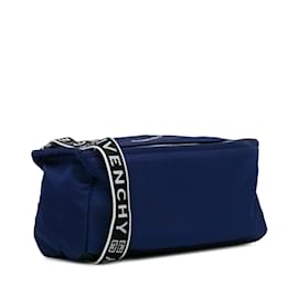 Givenchy-Blue Givenchy Mini Nylon Pandora Crossbody Bag-Blue