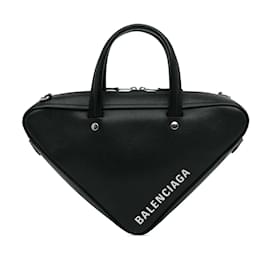 Balenciaga-Black Balenciaga S Triangle Duffle Bag-Black