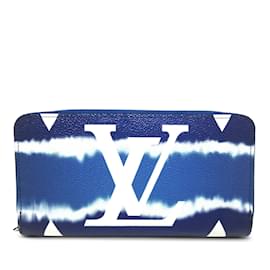 Louis Vuitton-Blue Louis Vuitton Monogram Escale Zippy Wallet-Blue