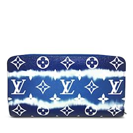 Louis Vuitton-Blue Louis Vuitton Monogram Escale Zippy Wallet-Blue