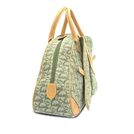 Dior-Green Dior Oblique lined Saddle Bowler Handbag-Green