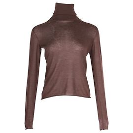 Haut à col roulé Bottega Veneta en cachemire marron Marron