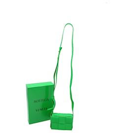 Bottega Veneta-Bolsa Crossbody Bottega Veneta Candy Cassette em couro verde-Verde