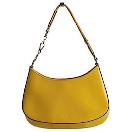 Prada-Prada vintage Cleo shoulder bag in yellow leather-Yellow