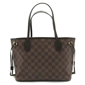 Louis Vuitton-Louis Vuitton Damier Ebene Neverfull PM Bolso tote de lona N51109 En muy buenas condiciones-Castaño