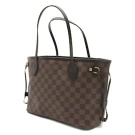 Louis Vuitton-Louis Vuitton Damier Ebene Neverfull PM Canvas Tote Bag N51109 in Excellent condition-Brown