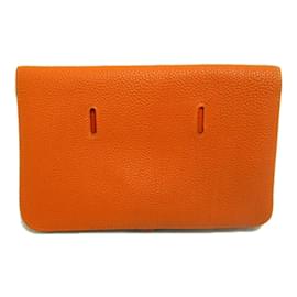 Hermès-Togo Dogon Duo Belt Bag-Orange