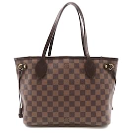 Louis Vuitton-Damier Ebène Neverfull PM N41359-Marron