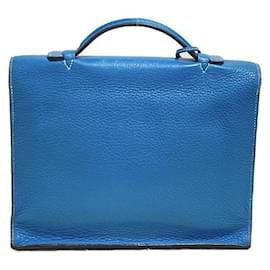 Hermès-Togo Sac A Depeches Bag 27-Blue
