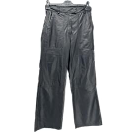 Autre Marque-COMMON LEISURE  Trousers T.fr 36 leather-Black