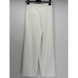 Autre Marque-NON SIGNE / UNSIGNED  Trousers T.US 6 silk-White