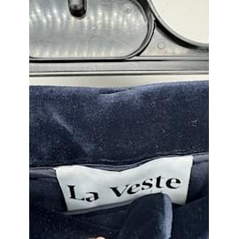 Autre Marque-LA VESTE Pantalon T.International S Coton-Bleu