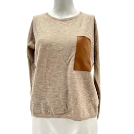Zadig & Voltaire-ZADIG & VOLTAIRE T-shirt en maille.International S Laine-Camel