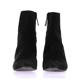 Chanel-CHANEL  Ankle boots T.eu 36.5 Suede-Black
