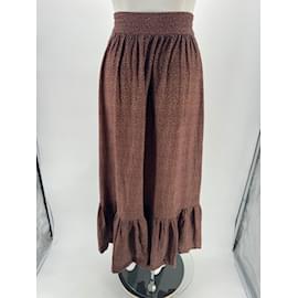 Autre Marque-NON SIGNE / UNSIGNED  Skirts T.International S Wool-Brown