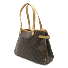 Louis Vuitton-Louis Vuitton Monograma Batignolles Bolsa Horizontal Sacola de Lona M51154 Em uma boa condição-Marrom