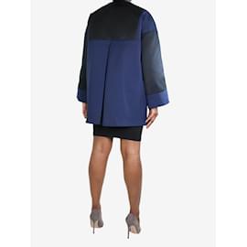 Balenciaga-Blue wide-sleeved coat - size UK 12-Blue