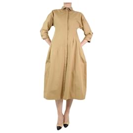 Jil Sander-Neutral buttoned midi dress - size UK 8-Other