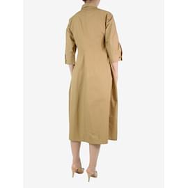 Jil Sander-Neutral buttoned midi dress - size UK 8-Other