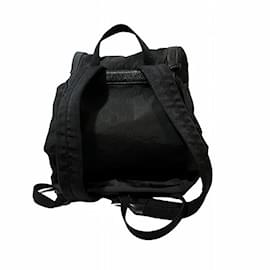 Gucci-GG Nylon Drawstring Backpack 510336-Black