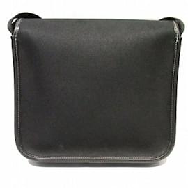 Hermès-Toile Mini Buenaventura Crossbody Bag-Black