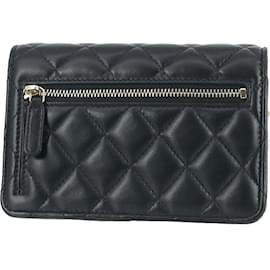 Chanel-Cruise 2021 Matelasse Coco Clips Wallet On Chain-Black