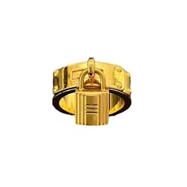 Hermès-Kelly Scarf Ring-Golden