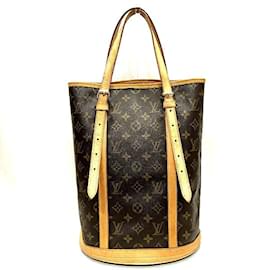 Louis Vuitton-Louis Vuitton Monogram Bucket GM  Canvas Tote Bag M42236 in Good condition-Brown
