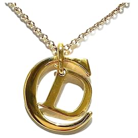 Dior-CD Pendant Necklace-Golden