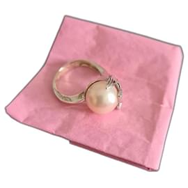 Autre Marque-white gold ring 18 Cts-Beige