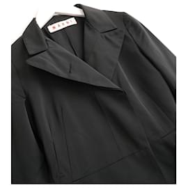 Marni-Leichter Mantel aus schwarzem Satin von Marni-Schwarz