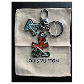 Louis Vuitton-Porte clé ou bijou de sac Louis Vuitton-Argenté