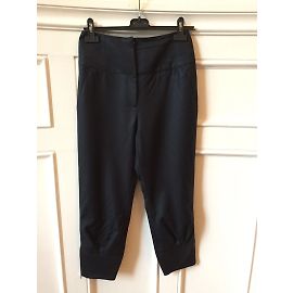 Céline Pantaloni CELINE T.FR 38 Lana Blu