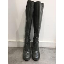 Miu Miu-MIU MIU  Boots T.eu 37 Patent leather-Grey