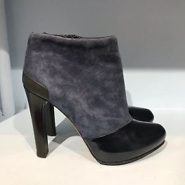 Bottines FENDI T.EU 37 en daim Bleu